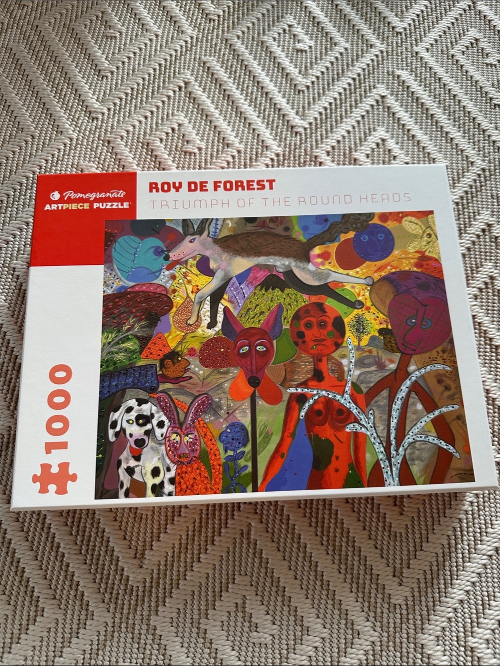 Pomegranate- Roy De Forest: Triumph of the Round Heads 1000-Piece Jigsaw Puzzle